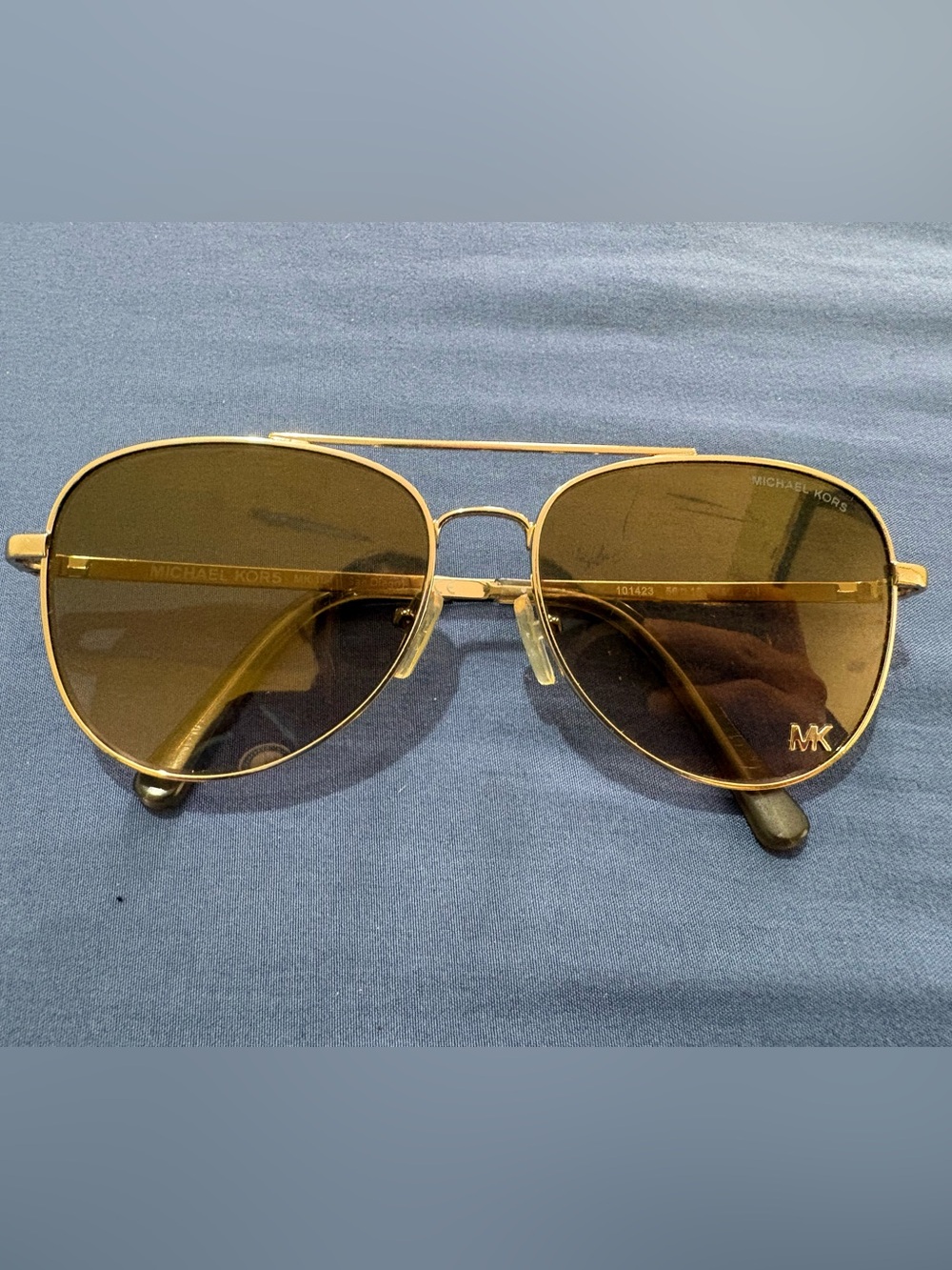 Michael Kors Gold Frame Sunglasses with Brown Lenses